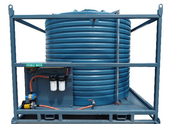 180L Plastic Poly Tank - 820 x 520 x 540mm - Blue [Delivery: VIC, NSW, QLD]