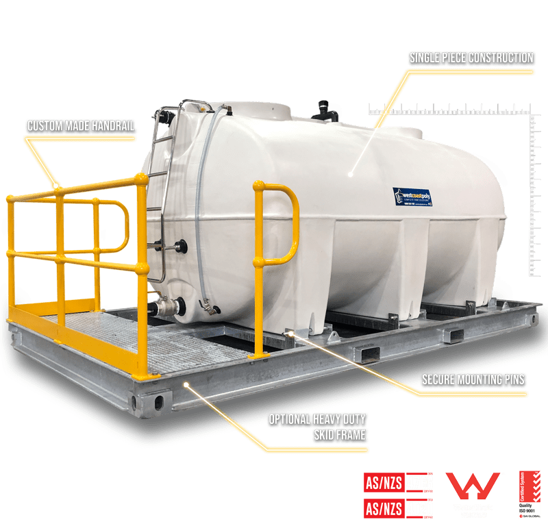 Cartage Water Tank For The Mining And Construction Industry - West Coast Poly - Fully Certified