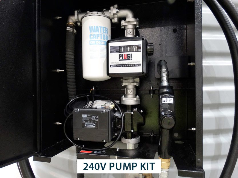 240V Piusi Pump Kit On West Coast Poly'S Diesel Storage Tanks