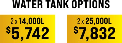 West Coast Poly Combo Water Tank Options Prices - Nov-Dec 2024 Promotion