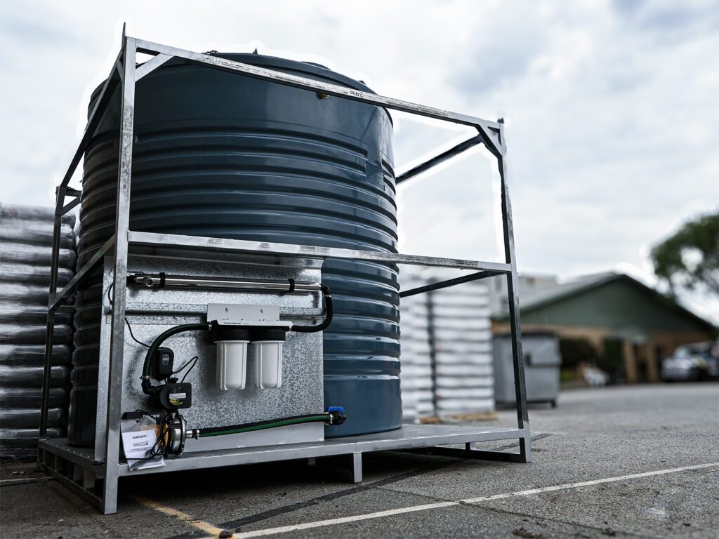 Portable Water Tank & Pump For Mine Site