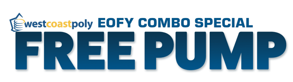 MailChimp Asset 2 wcp free pump April25 - FREE PUMP - EOFY Combo Special West Coast Poly - EOFY Combo Speical Free Pump 2025